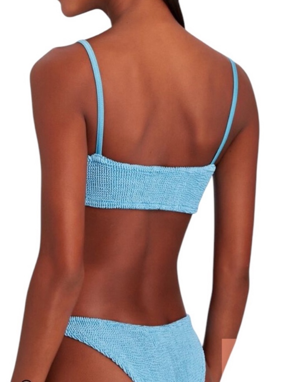 Hunza G Sky Blue Gigi Scrunch Bikini Set OS - Picture 5 of 9